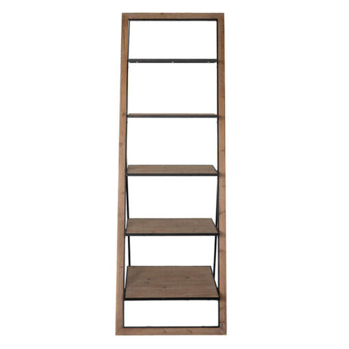 Aven Fir Timber & Iron Ladder Display Shelf