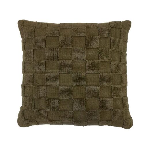 Bambury Harris Cotton Scatter Cushion, Olive
