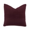 Bambury Nuno Cotton Velvet Quilted Scatter Cushion, Sangria