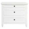 Beau Mahogany Timber 3 Drawer Dresser, White