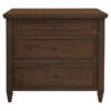 Beau Mindi Wood 3 Drawer Dresser, Walnut