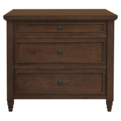 Beau Mindi Wood 3 Drawer Dresser, Walnut