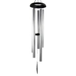 Bellune Metal Tube Wind Chime, Silver