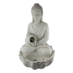 Bhumiya Magnesia Buddha Figurine Garden Water Fountain