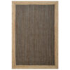 Border No.1147 Handwoven Jute Rug, 160x110cm, Espresso Border No.1147 Handwoven Jute Rug, 160x110cm, Espresso