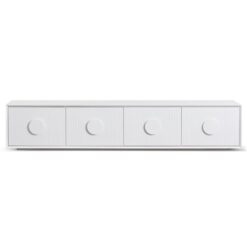 Cheldham Wooden 4 Door TV Unit, 230cm, White