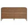 Chisholm Oak Timber 6 Drawer Chest, Walnut