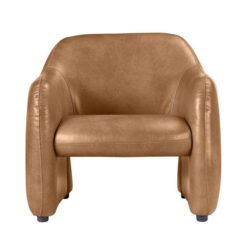 Clifton Leather Armchair, Light Brown