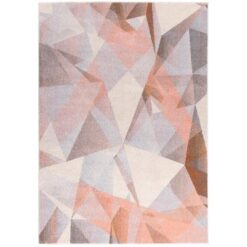 Divinity Shatter Turkish Made Modern Rug, 230x160cm, Blush