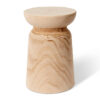 Draven Paulownia Wood Round Accent / Side Table
