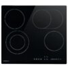 EuroChef 60cm 4 Zone Ceramic Cooktop, 6600W Electric, FlexiZone Adjustable Size Hobs, Touch Controls