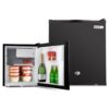 GECKO 57L Portable Camping Bar Fridge with Freezer 12V/24V/240V, Black