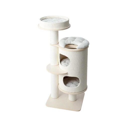 HONEYPOTCAT PURRING Plush & Sisal Barrel Cat Tower - 122cm