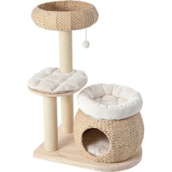 HONEYPOTCAT Plush Woven Cat Retreat - 93cm