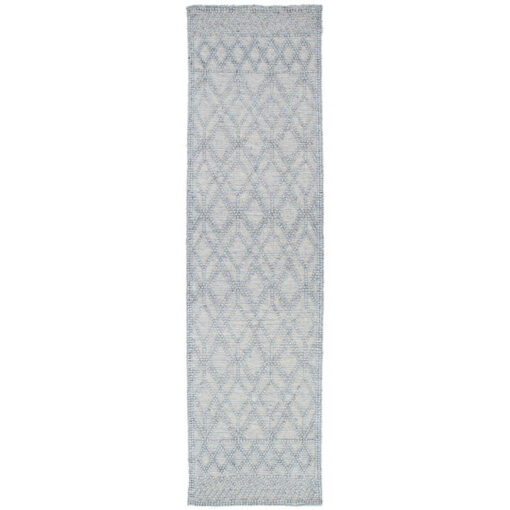 Himalaya No.700 Handwoven Tribal Wool Runner Rug, 300x80cm, Grey
