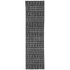 Himalaya No.900 Handwoven Tribal Wool Runner Rug, 300x80cm, Grey