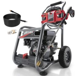 JET-USA 4800PSI Petrol Powered High Pressure Washer, w/ 30m Hose and Drain Cleaner - CX760