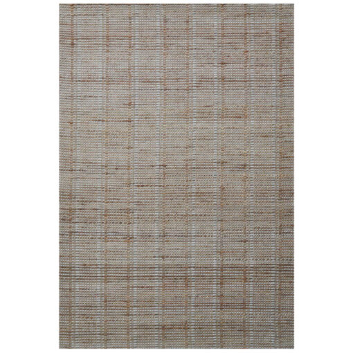 Kavira No.510 Handwoven Wool & Jute Rug, 160x110cm, Natural / Silver Grey