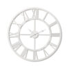 Kingston Metal Round Wall Clock, 70cm, White Kingston Metal Round Wall Clock, 70cm, White