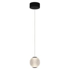 Langdon LED Pendant Light, 5000K, Black