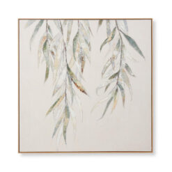 "Leafy" Framed Hand Painted Wall Art, 100cm, Typa B