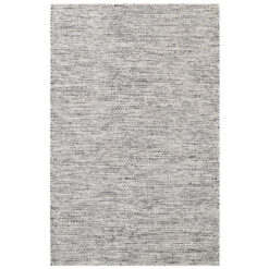 Marble Handwoven Wool Rug, 280x190cm, Ivory / Charcoal