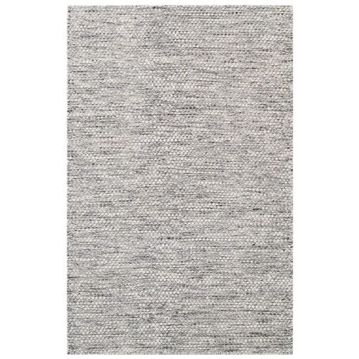 Marble Handwoven Wool Rug, 280x190cm, Ivory / Charcoal