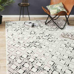Metro 607 Black White by Rug Culture - 230X160CM - RECTANGLE