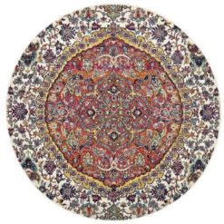 Museum 867 Multi Round by Rug Culture-150X150CM - ROUND