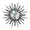 Newgate Stingray Wall Clock Black - Silver Dial