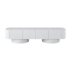 Olinda Wooden 4 Door TV Unit, 200cm, White