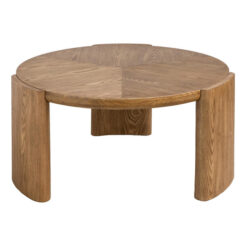 Orbita Wooden Round Coffee Table, 81cm