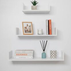 Oslo Three Piece Shelf Kit (White)