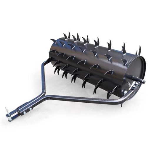 PLANTCRAFT Tow Behind Lawn Roller Spike Aerator 36" Wide, Universal Hitch for Ride on Mower, Garden Tractor