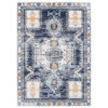 Provence Taza Transitional Rug, 380x280cm, Dark Blue / Cream