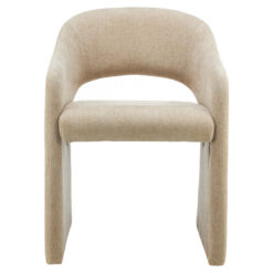 Rhettin Chenille Fabric Dining Chair, Sand