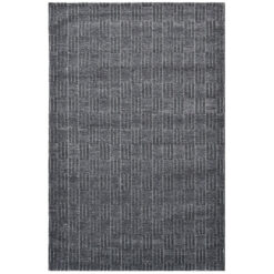 Ruskin Handwoven Wool Rug, 160x110cm, Charcoal