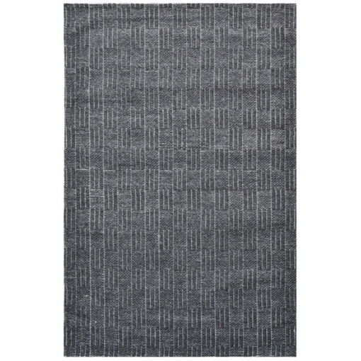 Ruskin Handwoven Wool Rug, 160x110cm, Charcoal