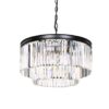 Serene Crystal Pendant Light, Cascade Ring, Small
