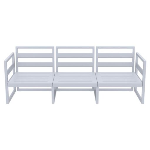 Siesta Mykonos Outdoor Sofa, 3 Seater, Silver Grey