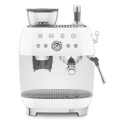 Smeg 50's Style Espresso Machine with Grinder - White