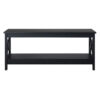 Vacne Wooden Coffee Table, 110cm, Black