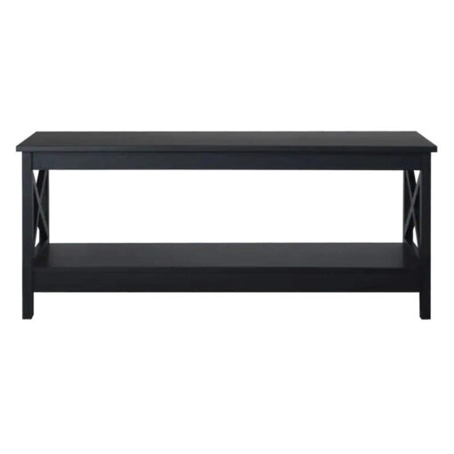 Vacne Wooden Coffee Table, 110cm, Black
