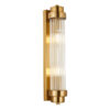 Varillas Glass & Iron Wall Light, Antique Brass