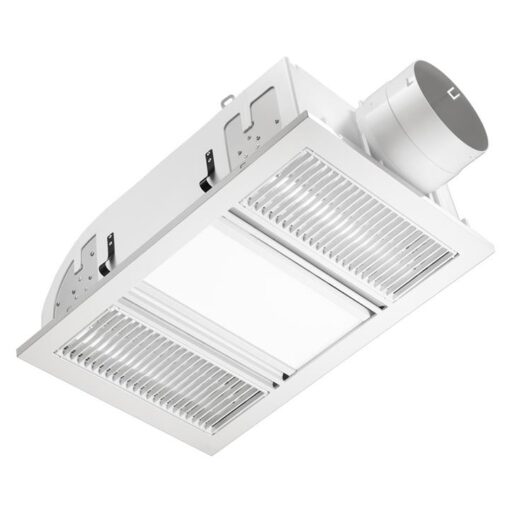 Ventair Airbus 3-in-1 Filament Radiant Bathroom Heater with Exaust & LED Panel Light, White