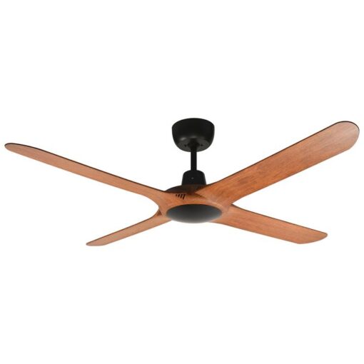 Ventair Spyda Commercial Grade Indoor / Outdoor 4 Blade Ceiling Fan, 140cm/56", Teak
