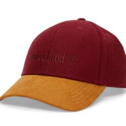 Vintage-Style Wool-Blend Baseball Cap Red