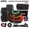 X-BULL 4x4 Recovery Kit with Black Mini Tracks