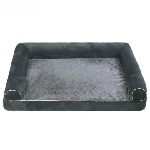 XL Size PawfectFriend Orthopedic Dog Bed 3-Side Comfort Bolster Padded Calming Mattress Bed with Removable Cover
