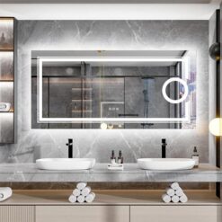 1200x600mm LED Bathroom Mirror Anti-fog Magnifying